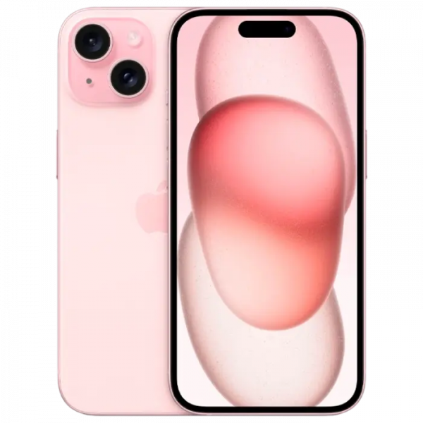 Смартфон Apple iPhone 15 , 6 ГБ / 128ГБ - 6.1" | Super Retina XDR OLED | nano-SIM, eSIM | Розовый