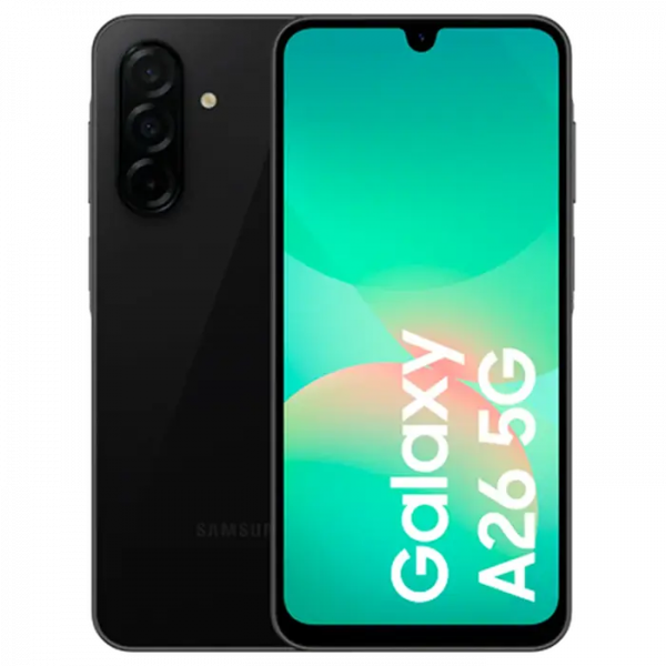 Смартфон Samsung Galaxy A26 , 8 ГБ / 256ГБ - 6.7" | Super AMOLED | 120 Гц | 5000 мАч | nano-SIM Dual | Чёрный Смартфон Samsung Galaxy A26 , 8 ГБ / 256ГБ - 6.7" | Super AMOLED | 120 Гц | 5000 мАч | nano-SIM Dual | Чёрный