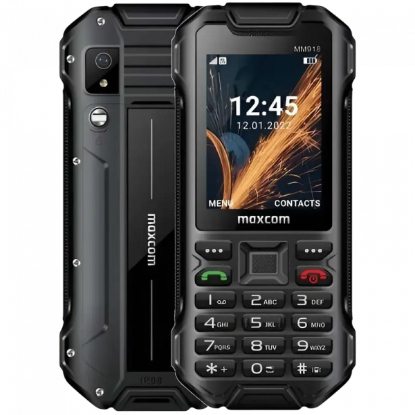 Мобильный телефон Кнопочный MaxCom MM918 Чёрный - 2.8" | 4G | Dual-SIM