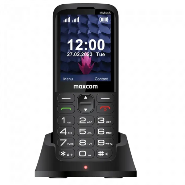 Telefon mobil Cu butoane MaxCom MM443 Negru - 2.8" | 128MB | 48 MB | 4G | Dual-SIM