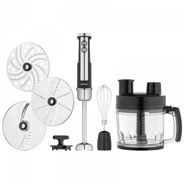 Blender de mână Ardesto HBSG-1000WHCHSL Negru / Argintiu - 1000 W | 2 l | Oțel Inoxidabil, Plastic Blender de mână Ardesto HBSG-1000WHCHSL Negru / Argintiu - 1000 W | 2 l | Oțel Inoxidabil, Plastic