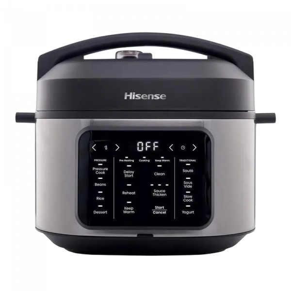 Aparat de gătit multifuncțional sub presiune Hisense HMC6SBK - 1500 W | 6 l | Antiaderent