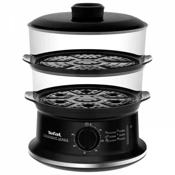 Пароварка Tefal VC140131 Чёрный - 900 Вт | 6 л | Антипригарное Пароварка Tefal VC140131 Чёрный - 900 Вт | 6 л | Антипригарное