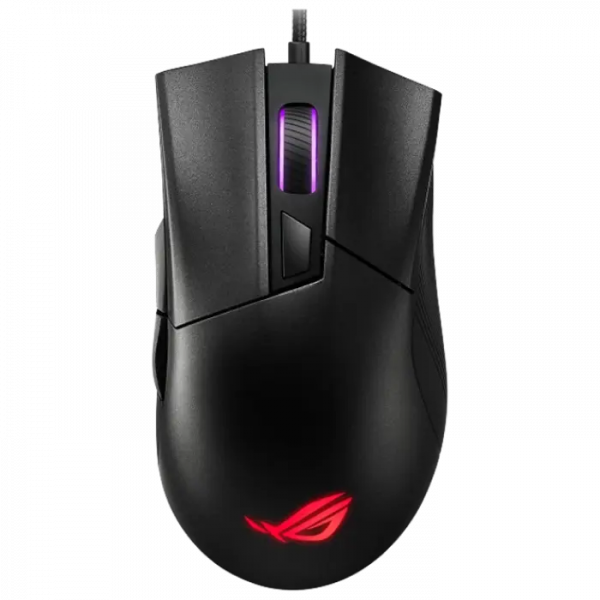 Gaming Mouse ASUS ROG Gladius II Core Negru - Optical | 6200 dpi | Cu fir Gaming Mouse ASUS ROG Gladius II Core Negru - Optical | 6200 dpi | Cu fir