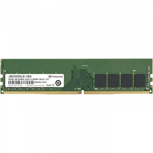 Оперативная память Transcend PC25600 16 ГБ - DDR4 SDRAM | 3200 МГц | 1x 16 ГБ