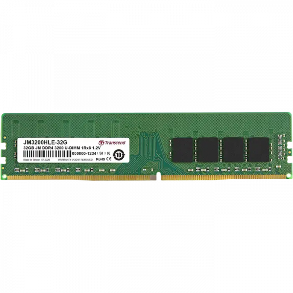 Оперативная память Transcend PC25600 32 ГБ - DDR4 SDRAM | 3200 МГц | 1x 32 ГБ Оперативная память Transcend PC25600 32 ГБ - DDR4 SDRAM | 3200 МГц | 1x 32 ГБ