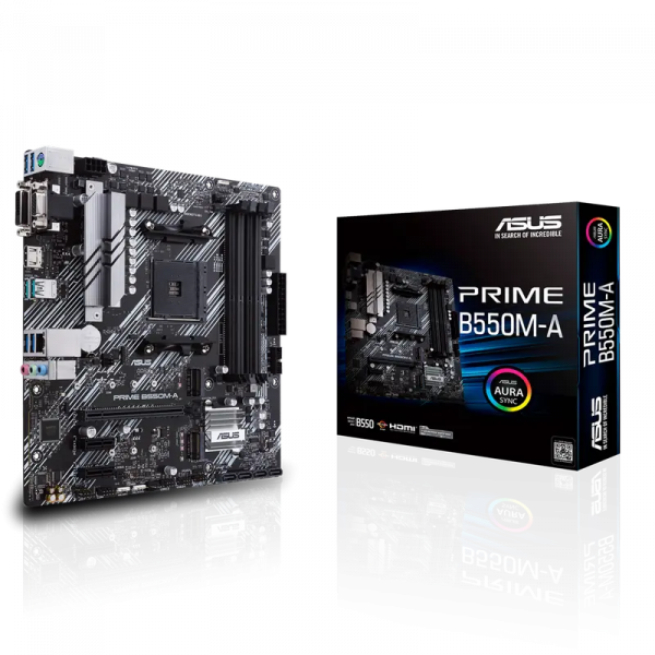 Placă de bază ASUS PRIME B550M-A AM4 Micro-ATX - AMD B550 | DDR4 SDRAM | 4x DIMM