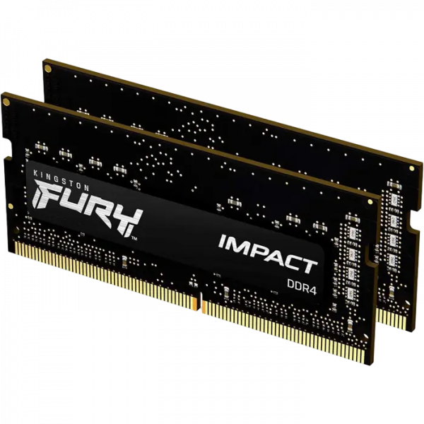 Оперативная память Kingston FURY Impact FURY Impact 16 ГБ Чёрный - DDR4 SDRAM | 3200 МГц | 2x 8 ГБ Оперативная память Kingston FURY Impact FURY Impact 16 ГБ Чёрный - DDR4 SDRAM | 3200 МГц | 2x 8 ГБ