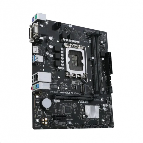 Материнская плата ASUS PRIME H610M-R D4-SI LGA1700 Micro-ATX - Intel H610 | DDR4 SDRAM | 2x DIMM Материнская плата ASUS PRIME H610M-R D4-SI LGA1700 Micro-ATX - Intel H610 | DDR4 SDRAM | 2x DIMM