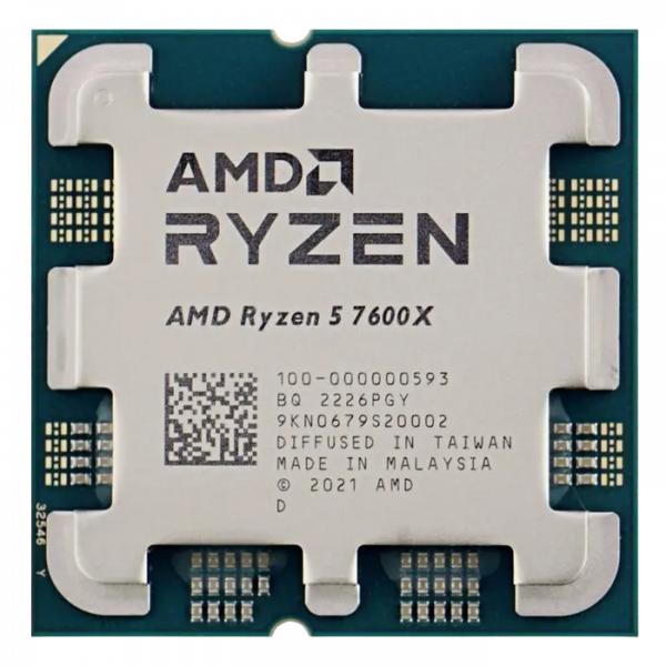 Процессор AMD Ryzen 5 7600X Tray - AM5 | 4.7 ГГц - 5.3 ГГц Процессор AMD Ryzen 5 7600X Tray - AM5 | 4.7 ГГц - 5.3 ГГц