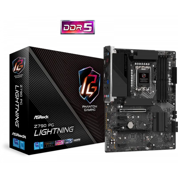 Placă de bază ASRock Z790 PG LIGHTNING LGA1700 ATX - Intel Z790 | DDR5 SDRAM | 4x DIMM