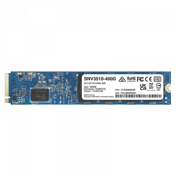 Накопитель SSD SYNOLOGY Enterprise SNV3500 400GB - M.2 NVMe | NVMe PCIe 3.0 x4 | 750 МБ/с