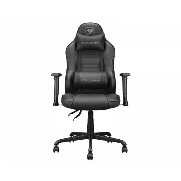 Игровое кресло Cougar Fusion S ПВХ Кожа Чёрный - Металл | Класс 4 | 114 - 122 см
