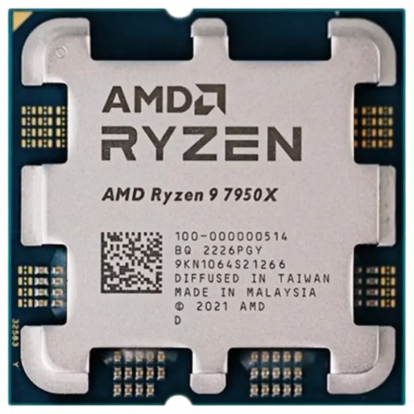 Процессор AMD Ryzen 9 7950X Tray - AM5 | 4.5 ГГц - 5.7 ГГц Процессор AMD Ryzen 9 7950X Tray - AM5 | 4.5 ГГц - 5.7 ГГц
