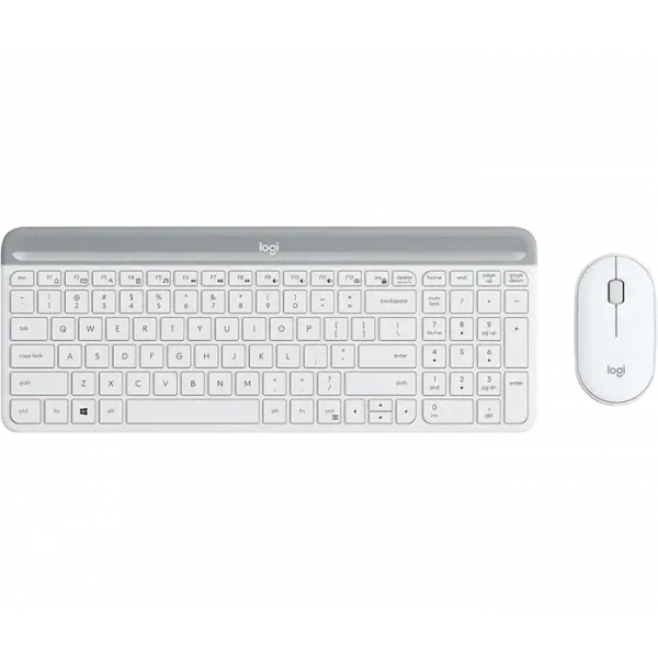 Set Tastatură + Mouse Logitech MK470 Membrană Alb - Fără fir | Engleza Set Tastatură + Mouse Logitech MK470 Membrană Alb - Fără fir | Engleza