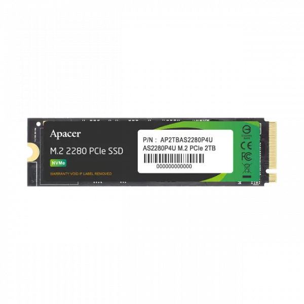 Unitate SSD Apacer AS2280P4U 2000GB - M.2 NVMe | NVMe PCIe 3.0 x4 | 3000 MB/s