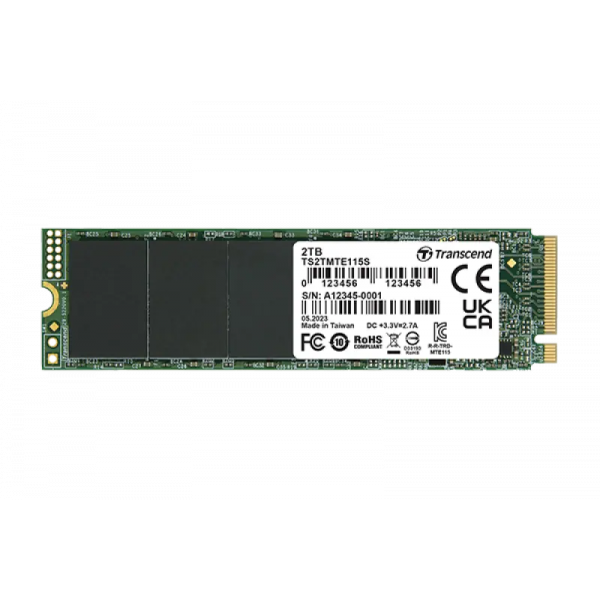 Unitate SSD Transcend 115S 2000GB - M.2 NVMe | NVMe PCIe 3.0 x4 | 1900 MB/s