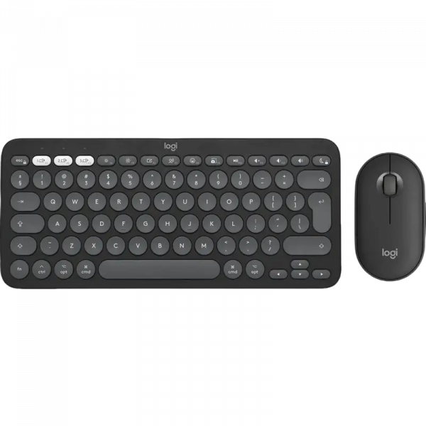 Set Tastatură + Mouse Logitech Pebble 2 Combo Membrană Negru - Fără fir | Engleza