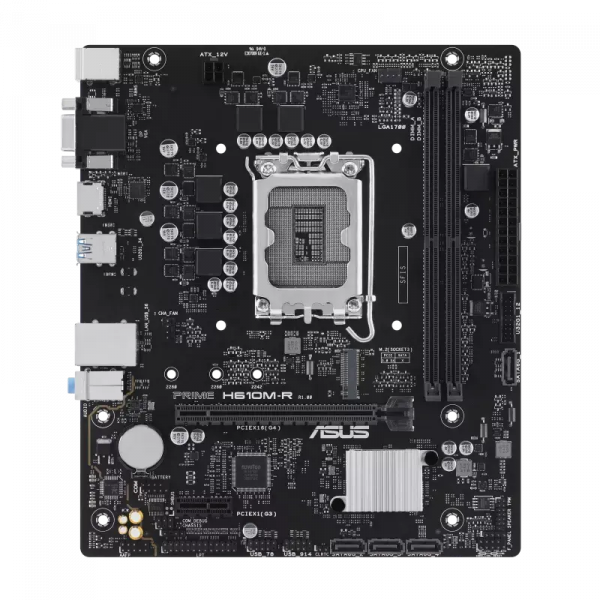 Placă de bază ASUS PRIME H610M-R-SI LGA1700 Micro-ATX - Intel H610 | DDR5 SDRAM | 2x DIMM