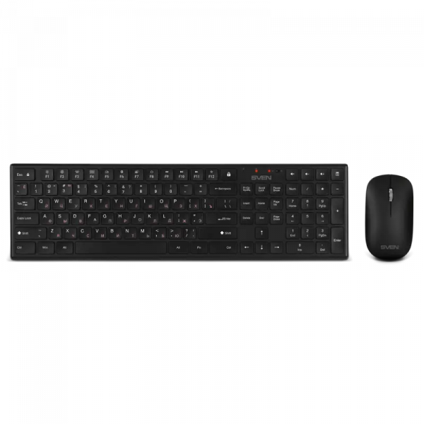 Клавиатура и мышь SVEN KB-C2550W Черный - Беспроводное | Русский,Английский