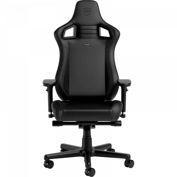 Игровое кресло Noblechairs Epic Compact Искусственная кожа Чёрный - Сталь | Класс 4 | 129.5 - 139.5 см