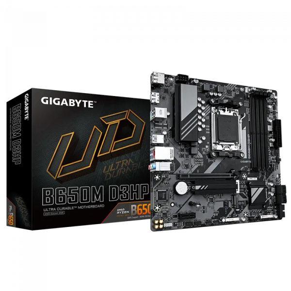 Материнская плата Gigabyte B650M D3HP AM5 Micro-ATX - AMD B650 | DDR5 SDRAM | 4x DIMM