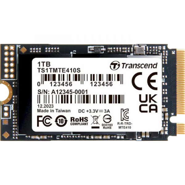 Накопитель SSD Transcend 410S 1024GB - M.2 NVMe | NVMe PCIe 4.0 x4 | 3500 МБ/с