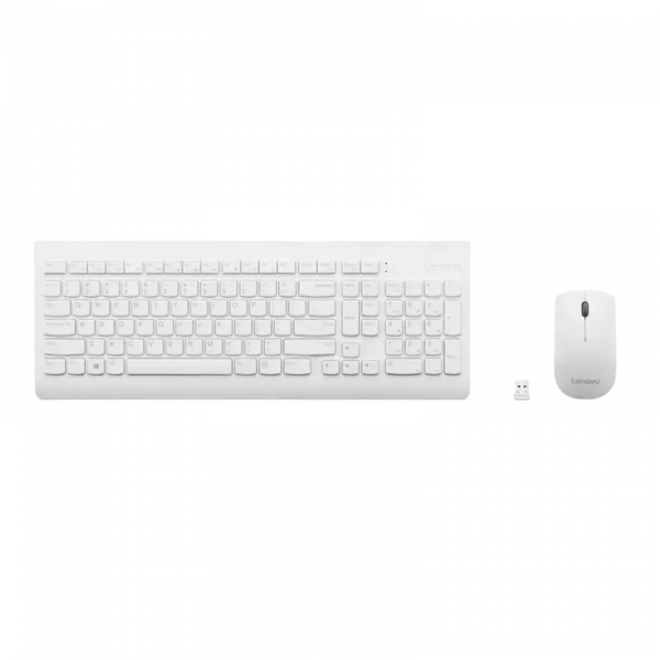 Set Tastatură + Mouse Lenovo 510 USB Membrană Alb - Fără fir | Rusă Set Tastatură + Mouse Lenovo 510 USB Membrană Alb - Fără fir | Rusă