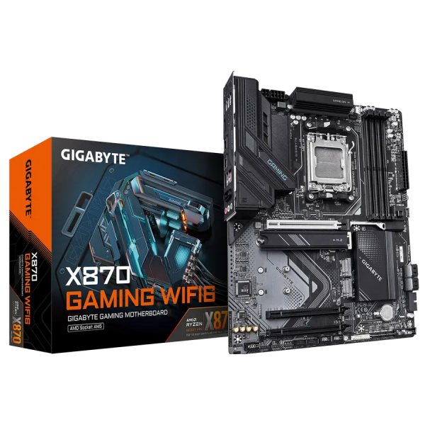 Материнская плата Gigabyte X870 GAMING WIFI6 AM5 ATX - AMD X870 | DDR5 SDRAM | 4x DIMM