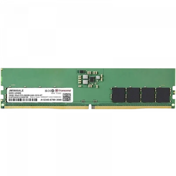 Оперативная память Transcend JetRam JetRam 48 ГБ Черный/Зеленый - DDR5 SDRAM | 5600 МГц | 1x 48 ГБ
