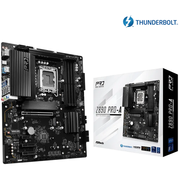 Материнская плата ASRock Z890 PRO-A LGA1851 ATX - Intel Z890 | DDR5 SDRAM | 4x DIMM