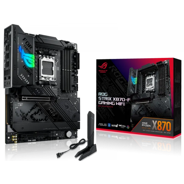 Материнская плата ASUS ROG STRIX X870-F GAMING WIFI AM5 ATX - AMD X870 | DDR5 SDRAM | 4x DIMM Материнская плата ASUS ROG STRIX X870-F GAMING WIFI AM5 ATX - AMD X870 | DDR5 SDRAM | 4x DIMM