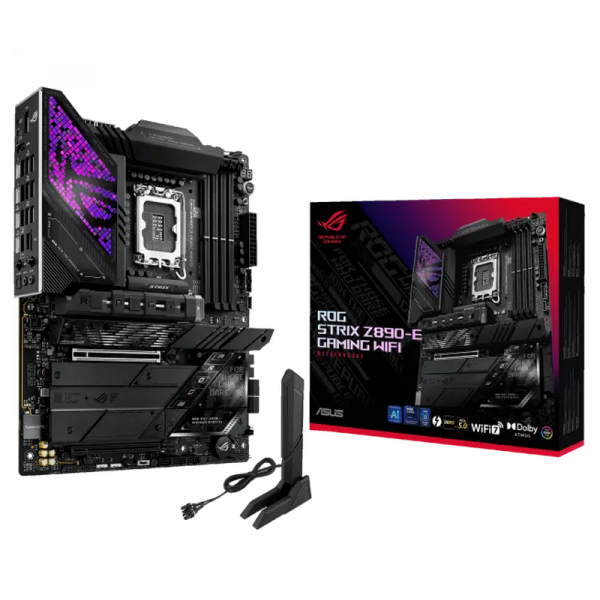 Placă de bază ASUS ROG STRIX Z890-E GAMING WIFI LGA1851 ATX - Intel Z890 | DDR5 SDRAM | 4x DIMM