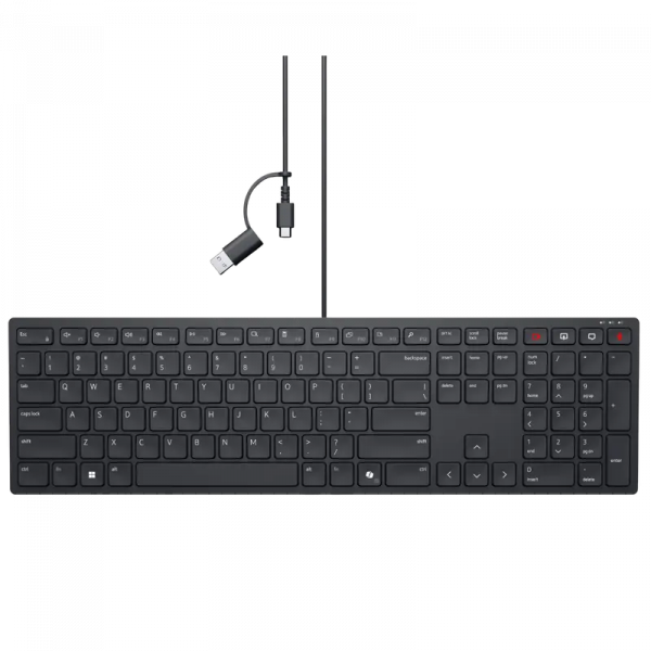 Клавиатура DELL KB525C Мембрана Черный - Проводное | Русский