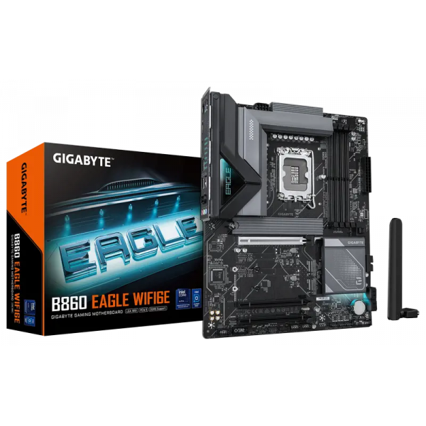 Материнская плата Gigabyte B860 EAGLE WIFI6E LGA1851 ATX - Intel B860 | DDR5 SDRAM | 4x DIMM