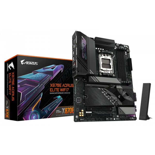 Placă de bază Gigabyte X870E A ELITE WIFI7 AM5 ATX - AMD X870E | DDR5 SDRAM | 4x DIMM