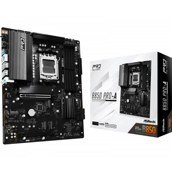 Placă de bază ASRock B850 PRO-A AM5 ATX - AMD B850 | DDR5 SDRAM | 4x DIMM