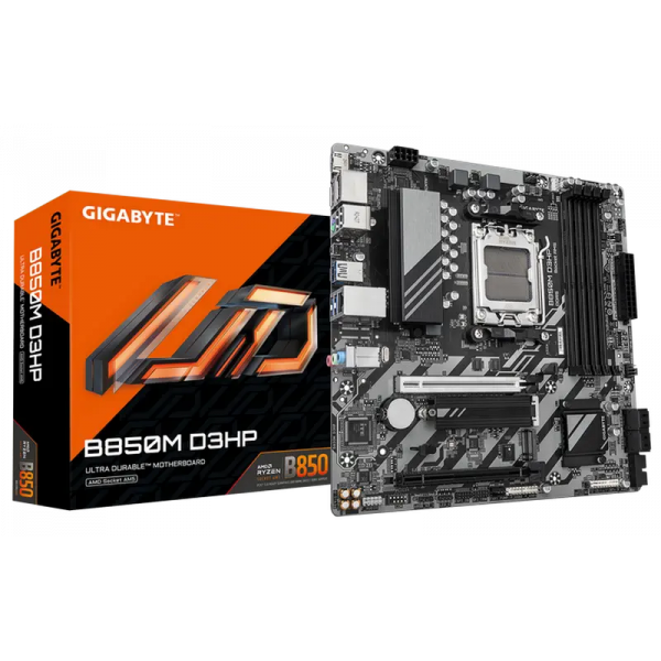 Материнская плата Gigabyte B850M D3HP AM5 Micro-ATX - AMD B850 | DDR5 SDRAM | 4x DIMM