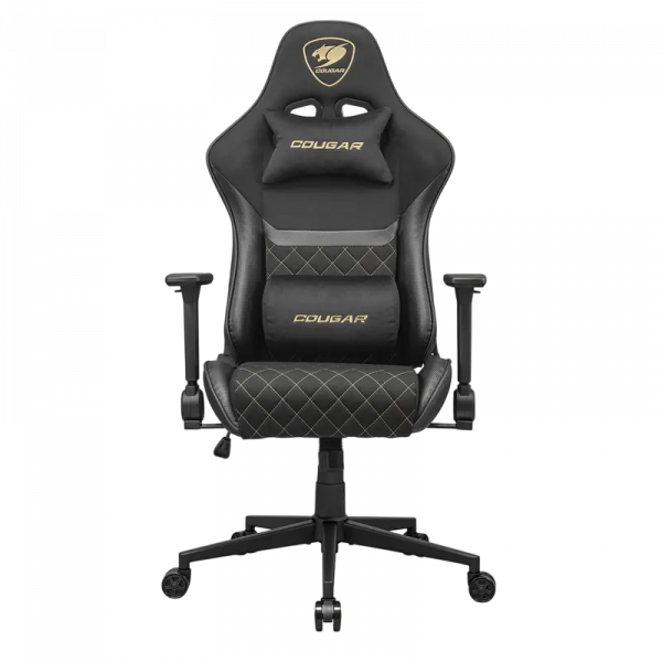 Игровое кресло Cougar Armor One V2 Gold F ПВХ Кожа Черный | Золотистый - Сталь | 126 - 134 см Игровое кресло Cougar Armor One V2 Gold F ПВХ Кожа Черный | Золотистый - Сталь | 126 - 134 см