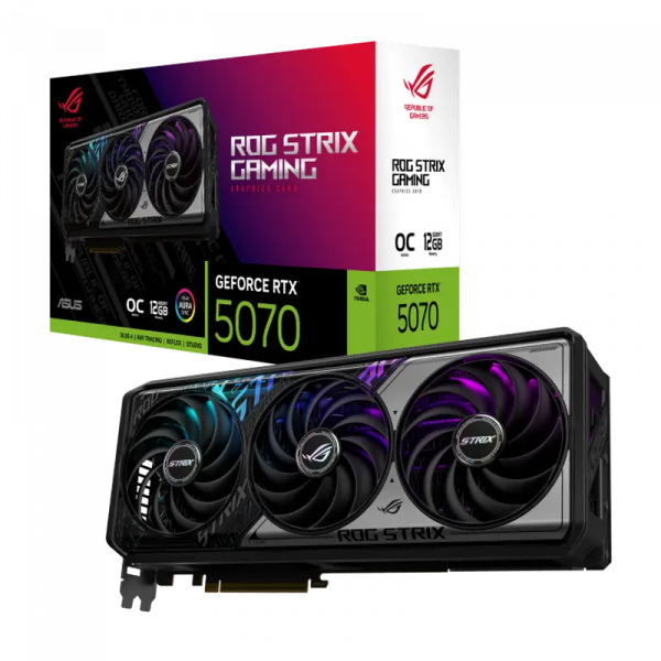 Видеокарта ASUS ROG Strix GeForce RTX 5070 OC GAMING Видеокарта ASUS ROG Strix GeForce RTX 5070 OC GAMING