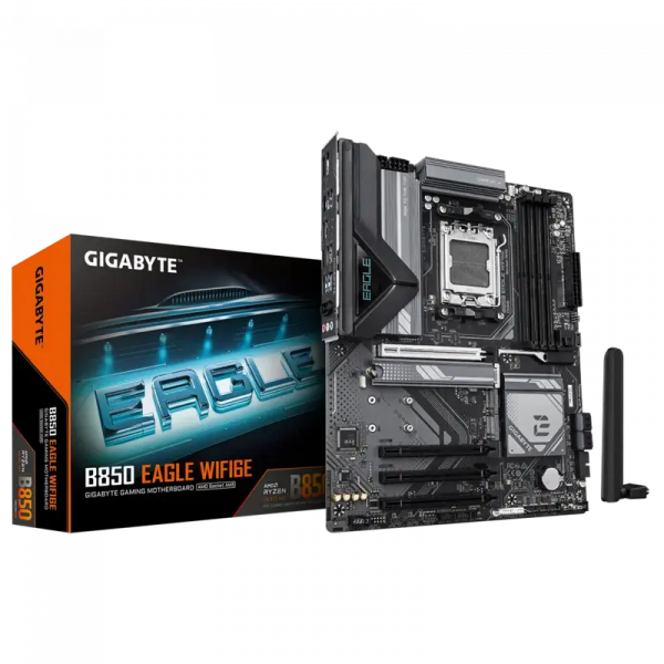 Placă de bază Gigabyte B850 EAGLE WIFI6E AM5 ATX - AMD B850 | DDR5 SDRAM | 4x DIMM