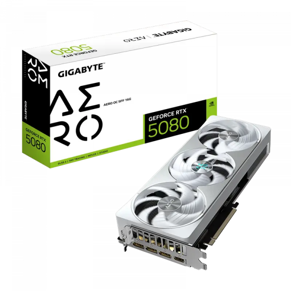 Placă video Gigabyte GeForce RTX 5080 AERO OC SFF - 16GB | PCI-E 5.0 x16