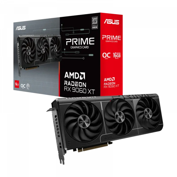 Видеокарта ASUS Prime Radeon RX 9060 XT OC - 16 ГБ | PCI-E 5.0 x16