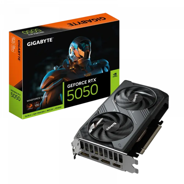 Placă video Gigabyte GeForce RTX 5050 WINDFORCE OC - 8GB | PCI-E 5.0 x16