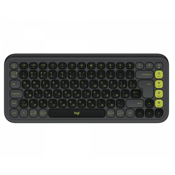 Tastatură Logitech POP ICON Membrană Gri - Fără fir | Ucraineană,Engleza