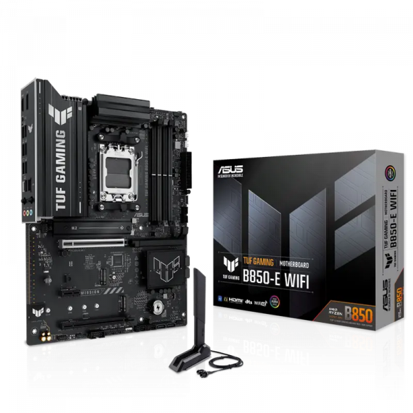 Материнская плата ASUS TUF GAMING B850-E WIFI AM5 ATX - AMD B850 | DDR5 SDRAM | 4x DIMM Материнская плата ASUS TUF GAMING B850-E WIFI AM5 ATX - AMD B850 | DDR5 SDRAM | 4x DIMM