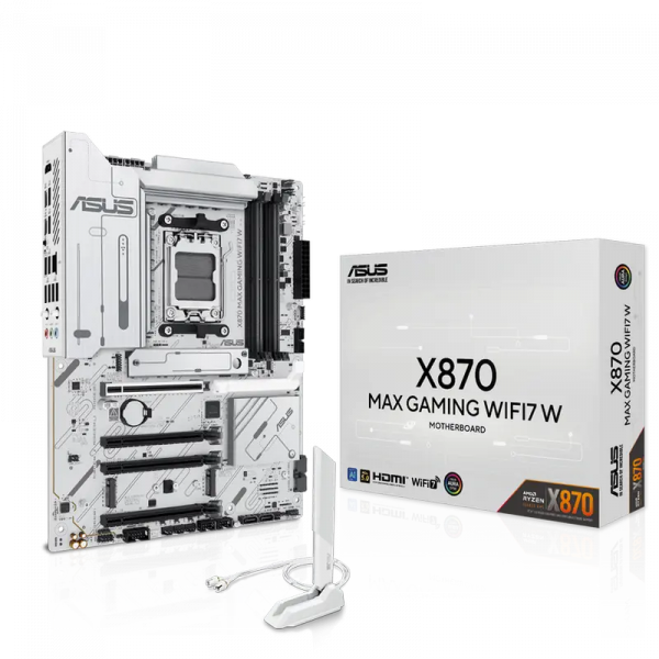 Placă de bază ASUS X870 MAX GAMING WIFI7 W AM5 ATX - AMD X870 | DDR5 SDRAM | 4x DIMM