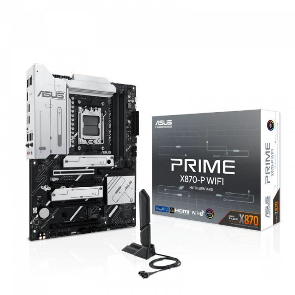 Материнская плата ASUS PRIME X870-P WIFI AM5 ATX - AMD X870 | DDR5 SDRAM | 4x DIMM Материнская плата ASUS PRIME X870-P WIFI AM5 ATX - AMD X870 | DDR5 SDRAM | 4x DIMM