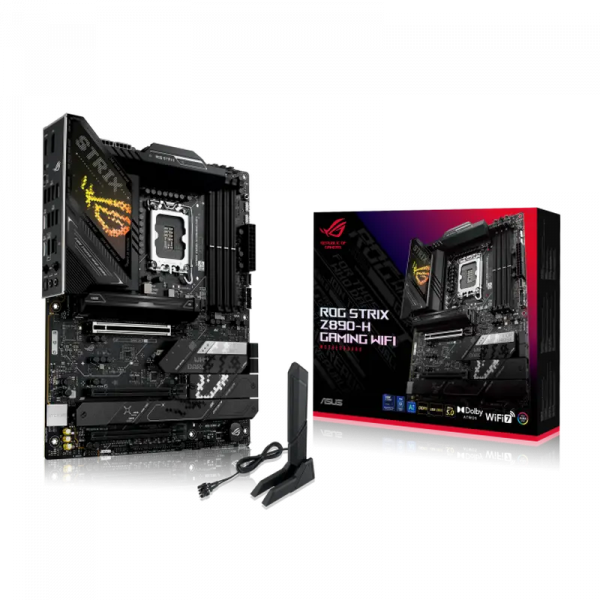 Placă de bază ASUS ROG STRIX Z890-H GAMING WIFI LGA1851 ATX - Intel Z890 | DDR5 SDRAM | 4x DIMM Placă de bază ASUS ROG STRIX Z890-H GAMING WIFI LGA1851 ATX - Intel Z890 | DDR5 SDRAM | 4x DIMM