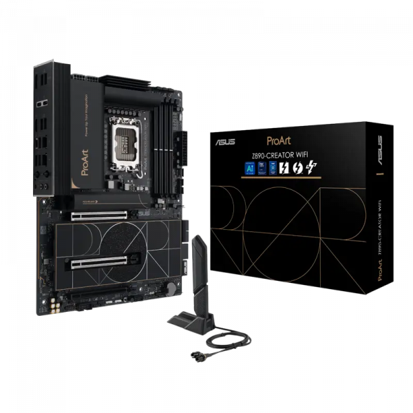Материнская плата ASUS PROART Z890-CREATOR WIFI LGA1851 ATX - Intel Z890 | DDR5 SDRAM | 4x DIMM Материнская плата ASUS PROART Z890-CREATOR WIFI LGA1851 ATX - Intel Z890 | DDR5 SDRAM | 4x DIMM